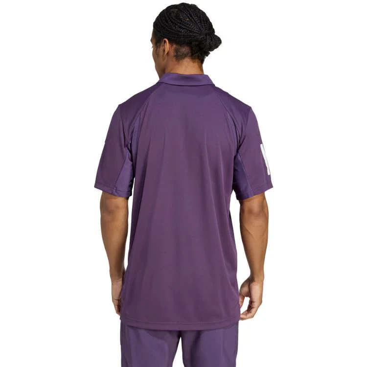 Adidas Club 3-Stripe Polo Shirt Paars - Image 3