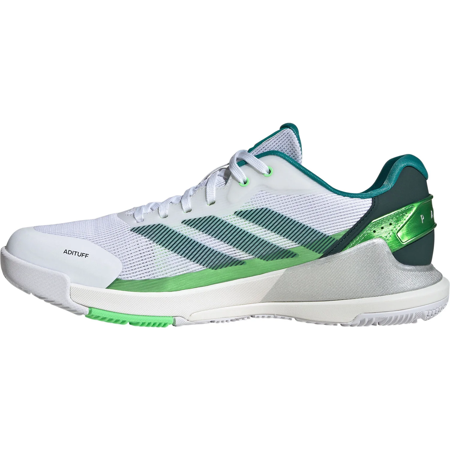 Adidas Padelschoen Crazyquick LS Padel Heren Wit Groen - Image 2