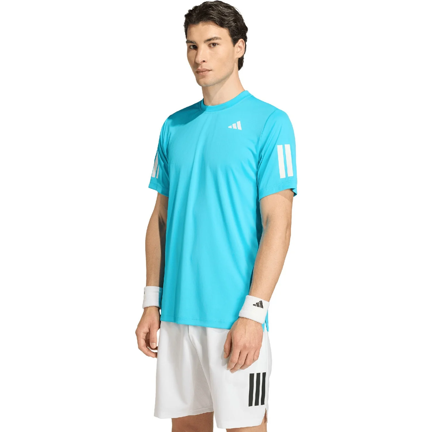 Adidas T-Shirt Club 3-Stripe Tee Blauw - Image 2