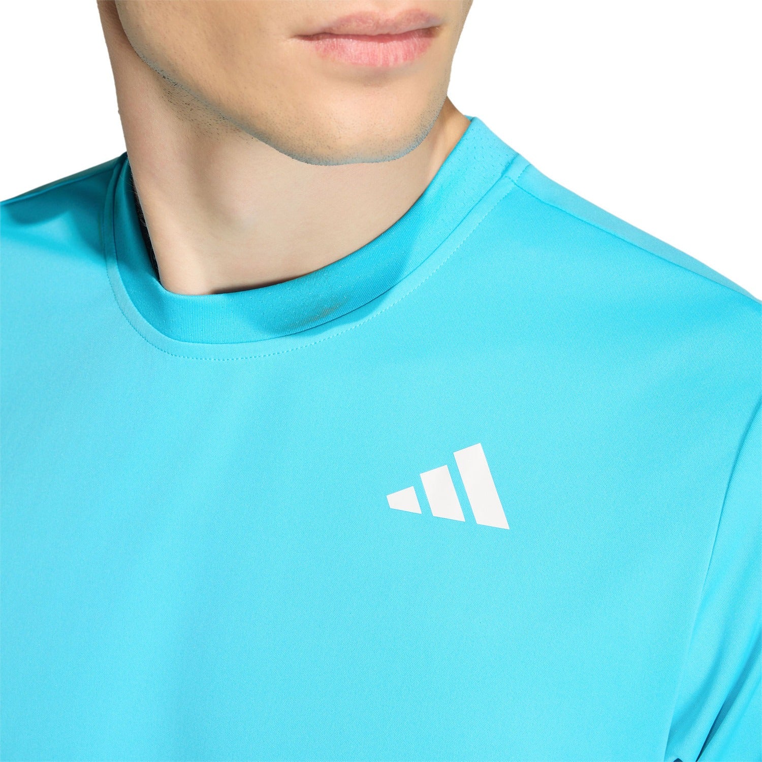 Adidas T-Shirt Club 3-Stripe Tee Blauw - Image 3