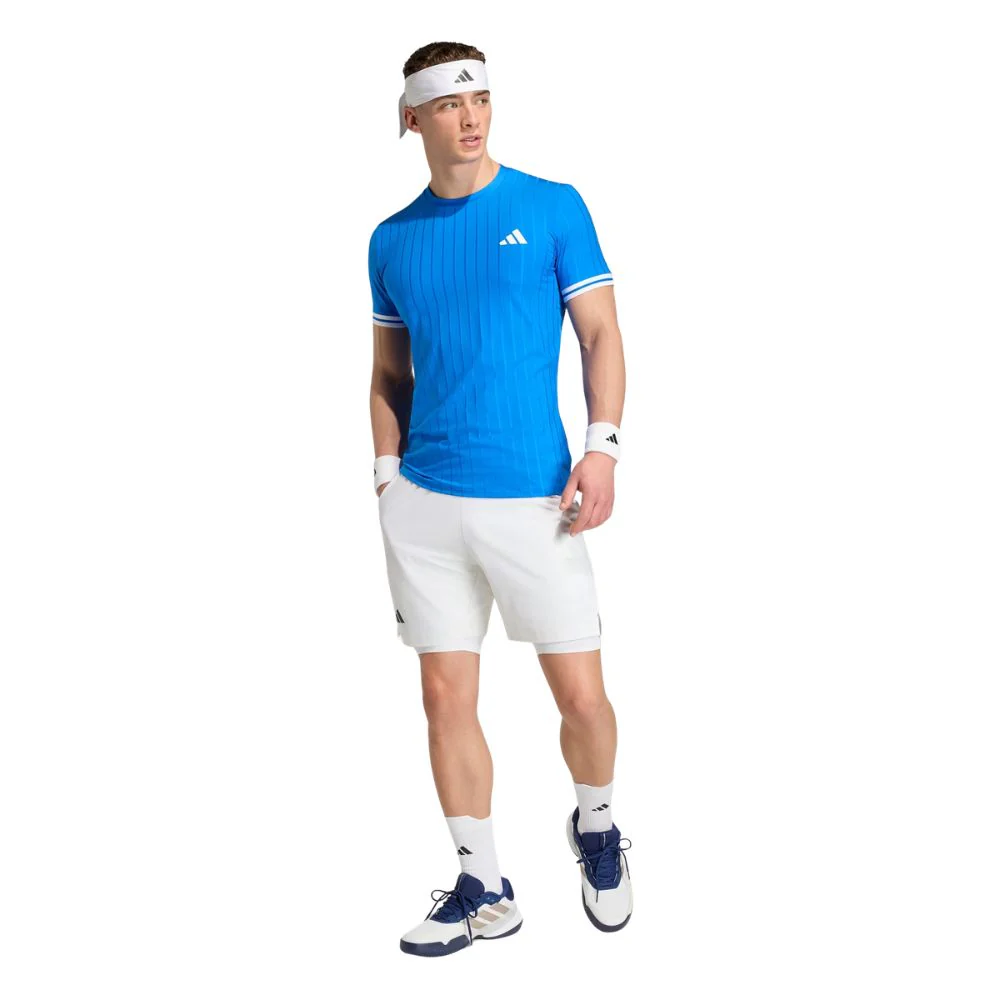 Adidas T-Shirt Freelift Tee Pro Blauw - Image 4