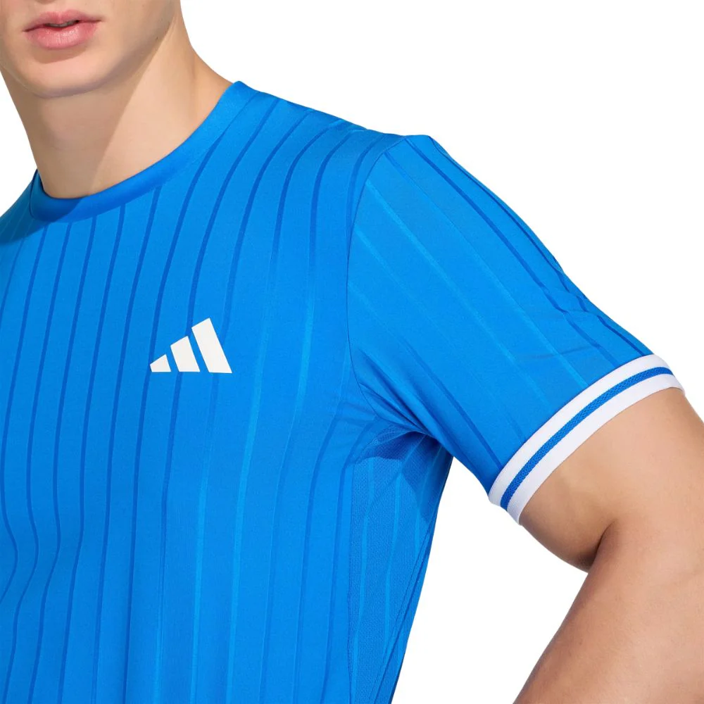 Adidas T-Shirt Freelift Tee Pro Blauw - Image 5