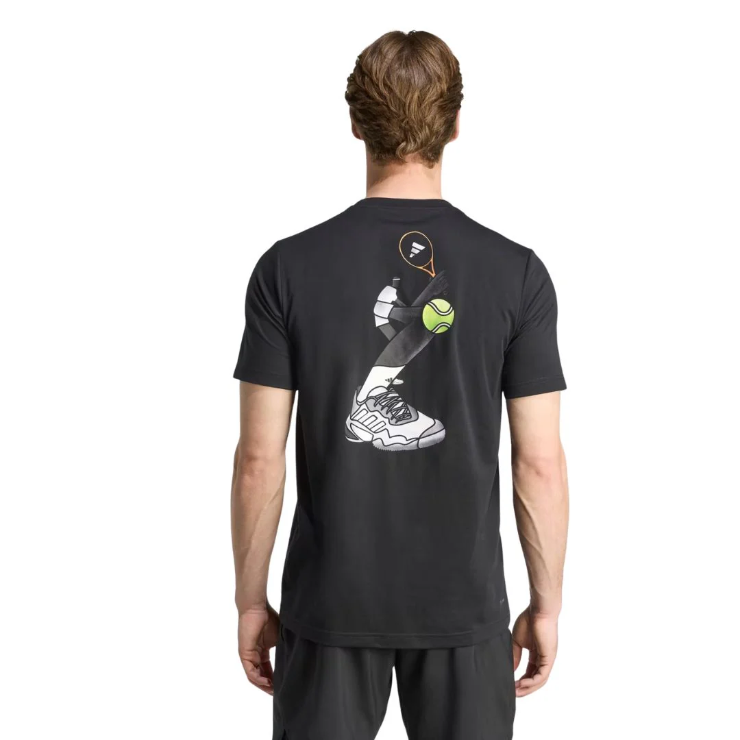 Adidas T-Shirt Graphic Tee Barricade 25th Zwart - Image 2