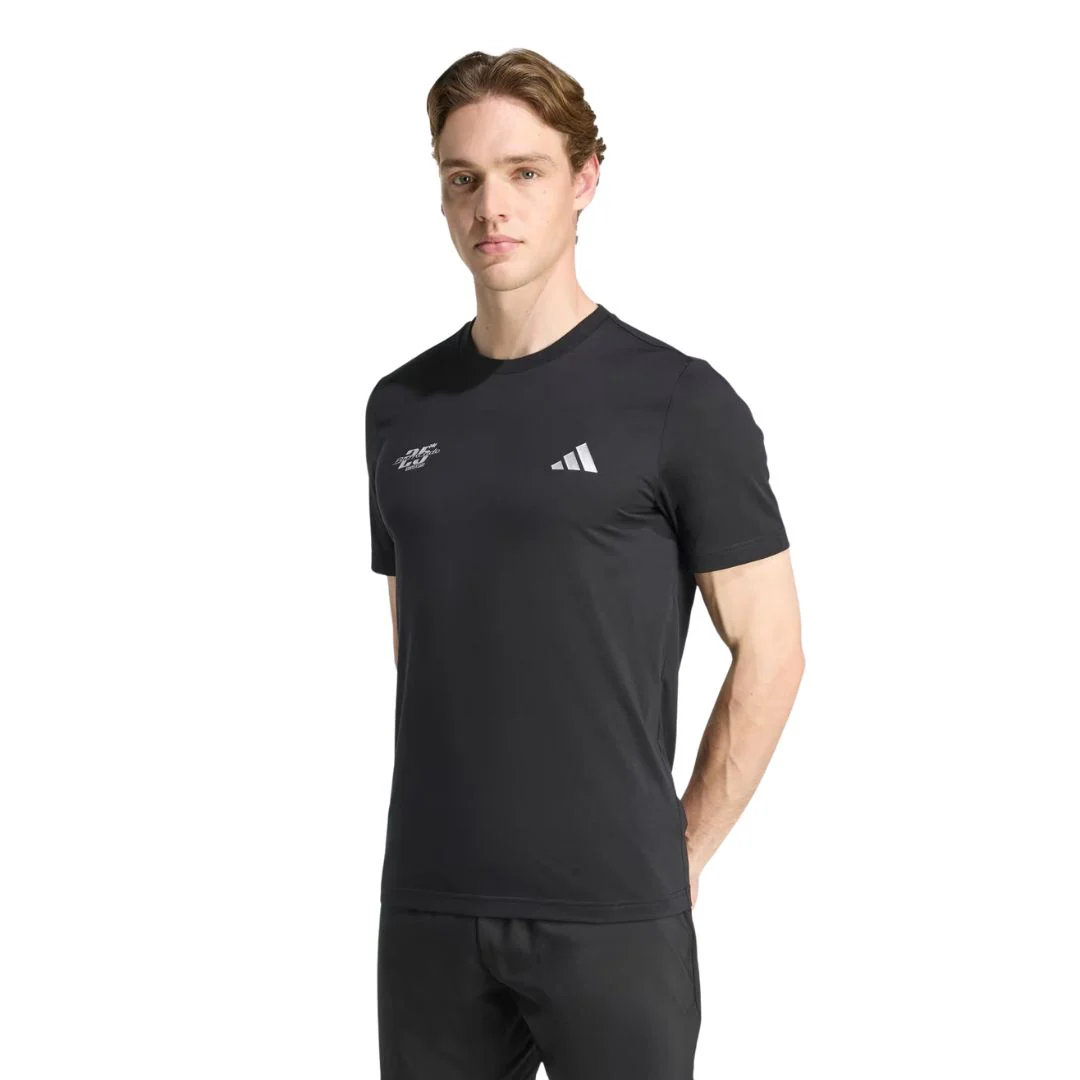 Adidas T-Shirt Graphic Tee Barricade 25th Zwart - Image 3