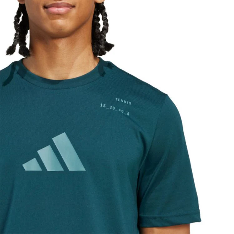 Adidas T-Shirt Graphic Tee Donkergroen - Image 11