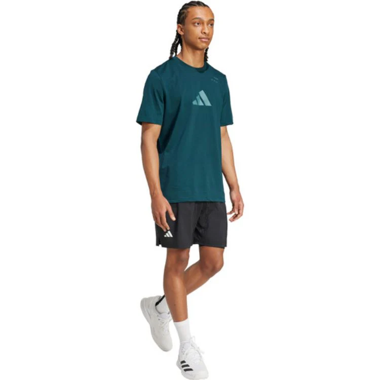 Adidas T-Shirt Graphic Tee Donkergroen - Image 2