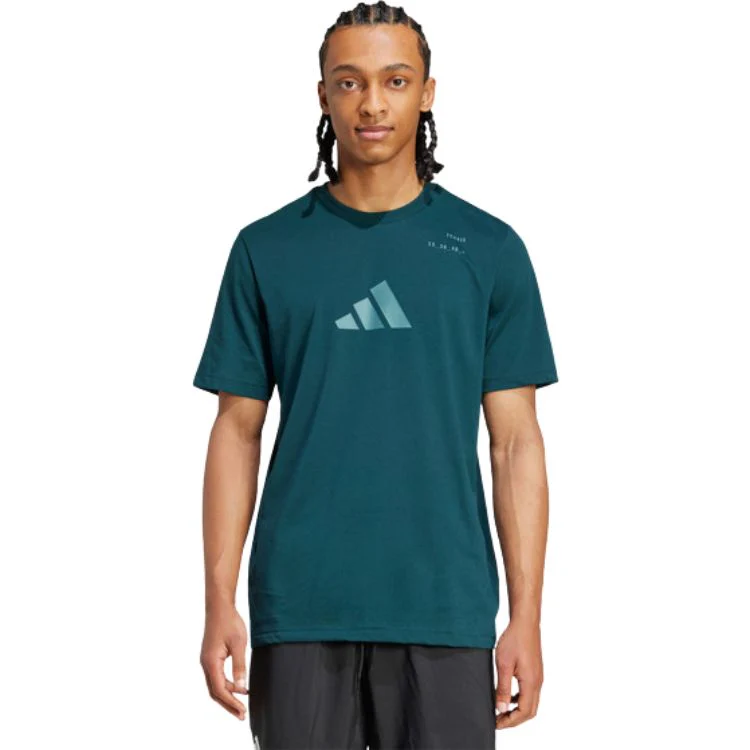 Adidas T-Shirt Graphic Tee Donkergroen - Image 3