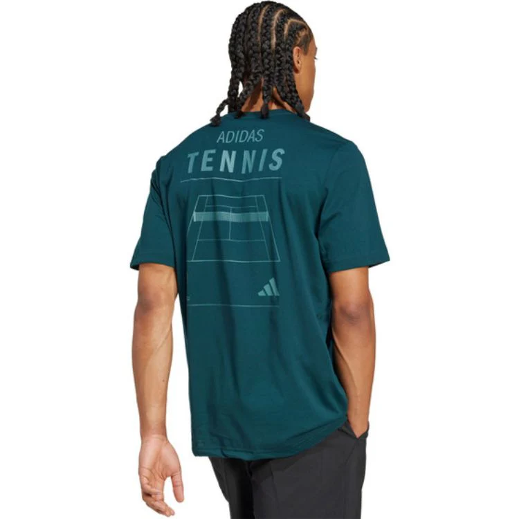 Adidas T-Shirt Graphic Tee Donkergroen - Image 4