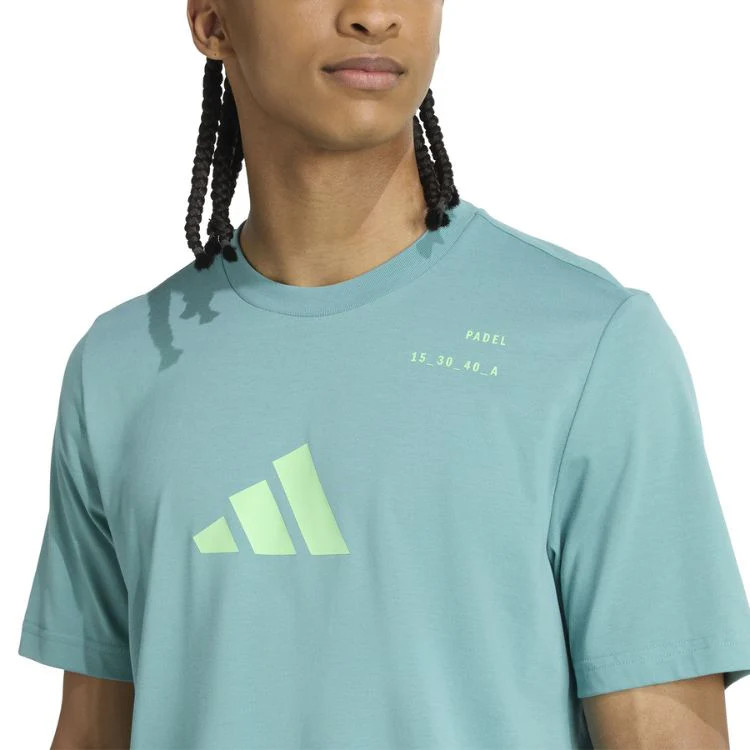 Adidas T-Shirt Padel Graphic Tee Groen - Image 8