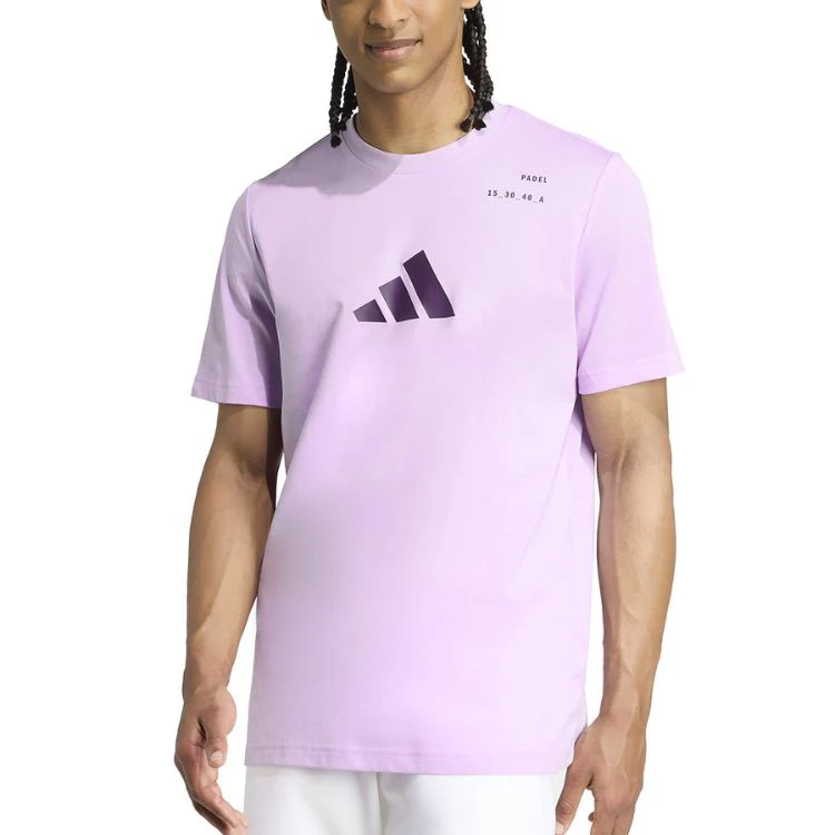 Adidas T-Shirt Padel Graphic Tee Paars - Image 4