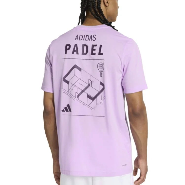 Adidas T-Shirt Padel Graphic Tee Paars - Image 5