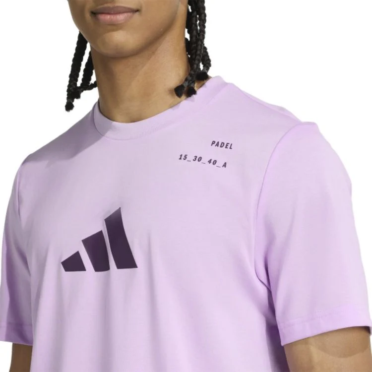 Adidas T-Shirt Padel Graphic Tee Paars - Image 6