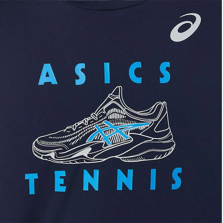 Asics Boys T-Shirt Graphic SS Top Jongens Blauw - Image 5