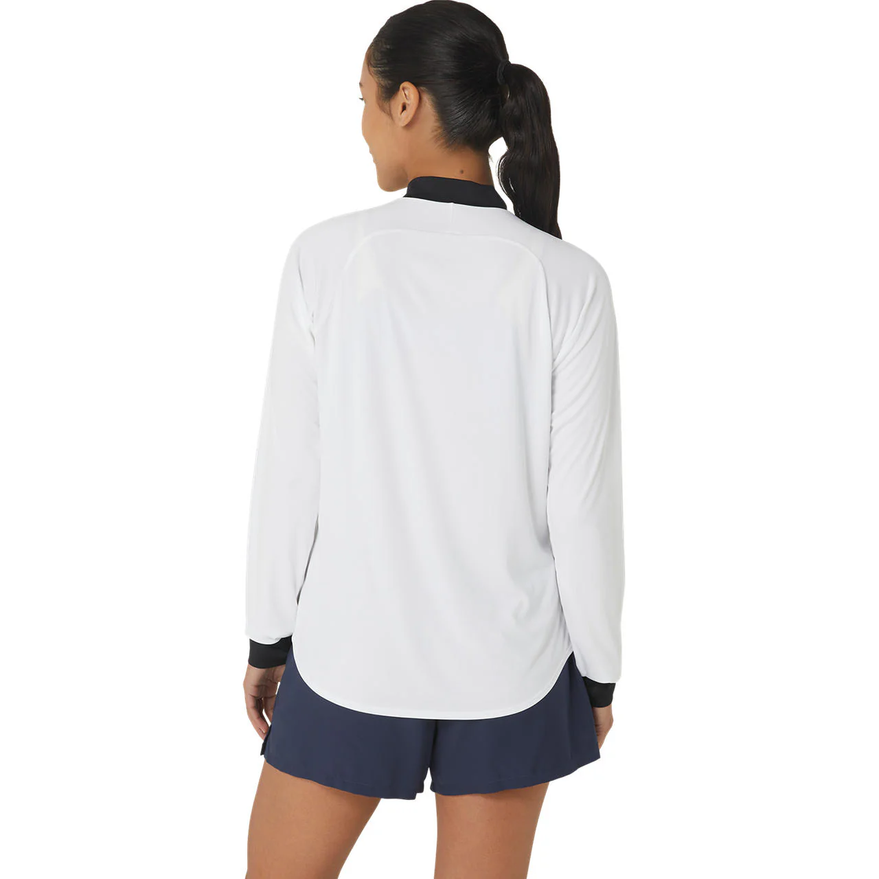 Asics Jacket Court LS Half Zip Dames Wit - Image 3
