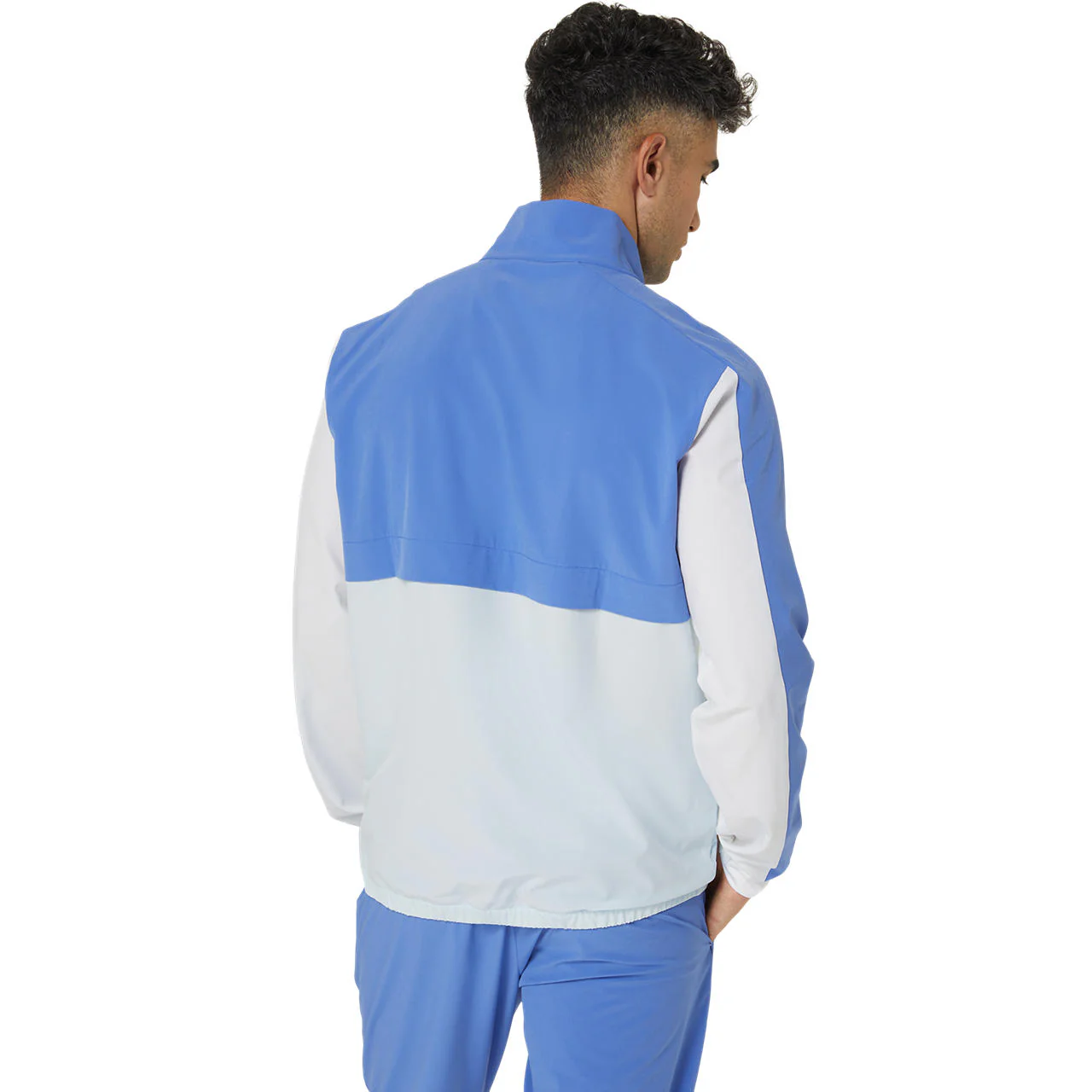 Asics Jacket Match Heren Sapphire Blauw Wit - Image 2