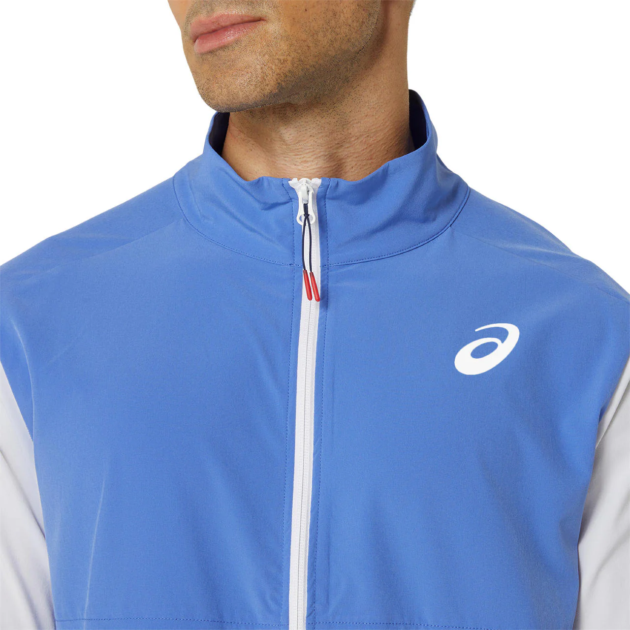 Asics Jacket Match Heren Sapphire Blauw Wit - Image 5