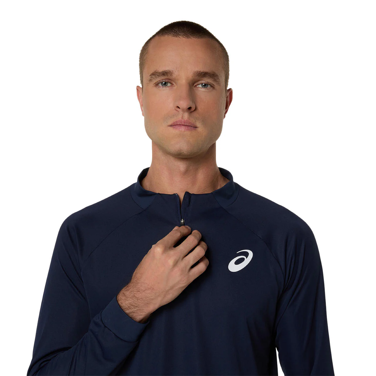Asics Match Halfzip Top Heren Midnight Blue - Image 4