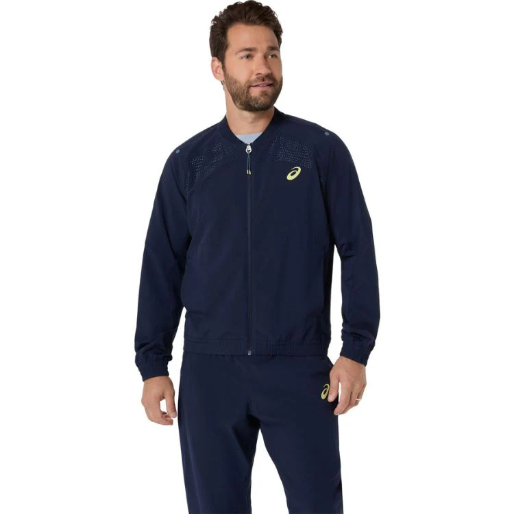 Asics Match Jacket Heren Midnight Navy