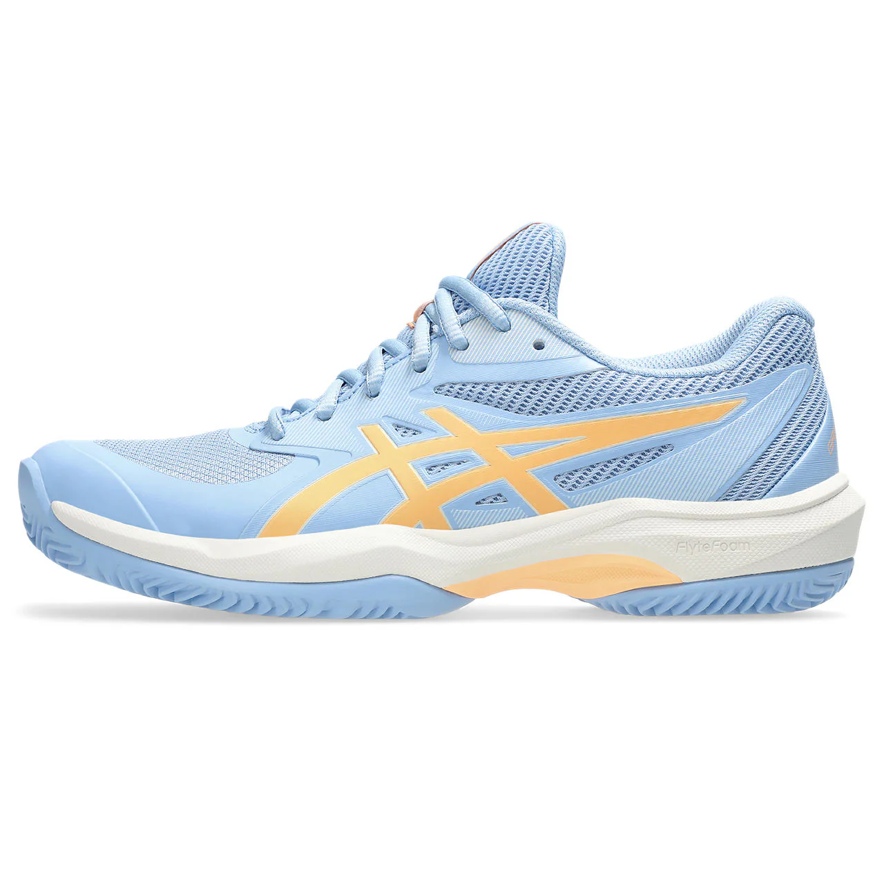 Asics Padelschoen Game FF Padel Dames Blauw Oranje - Image 3