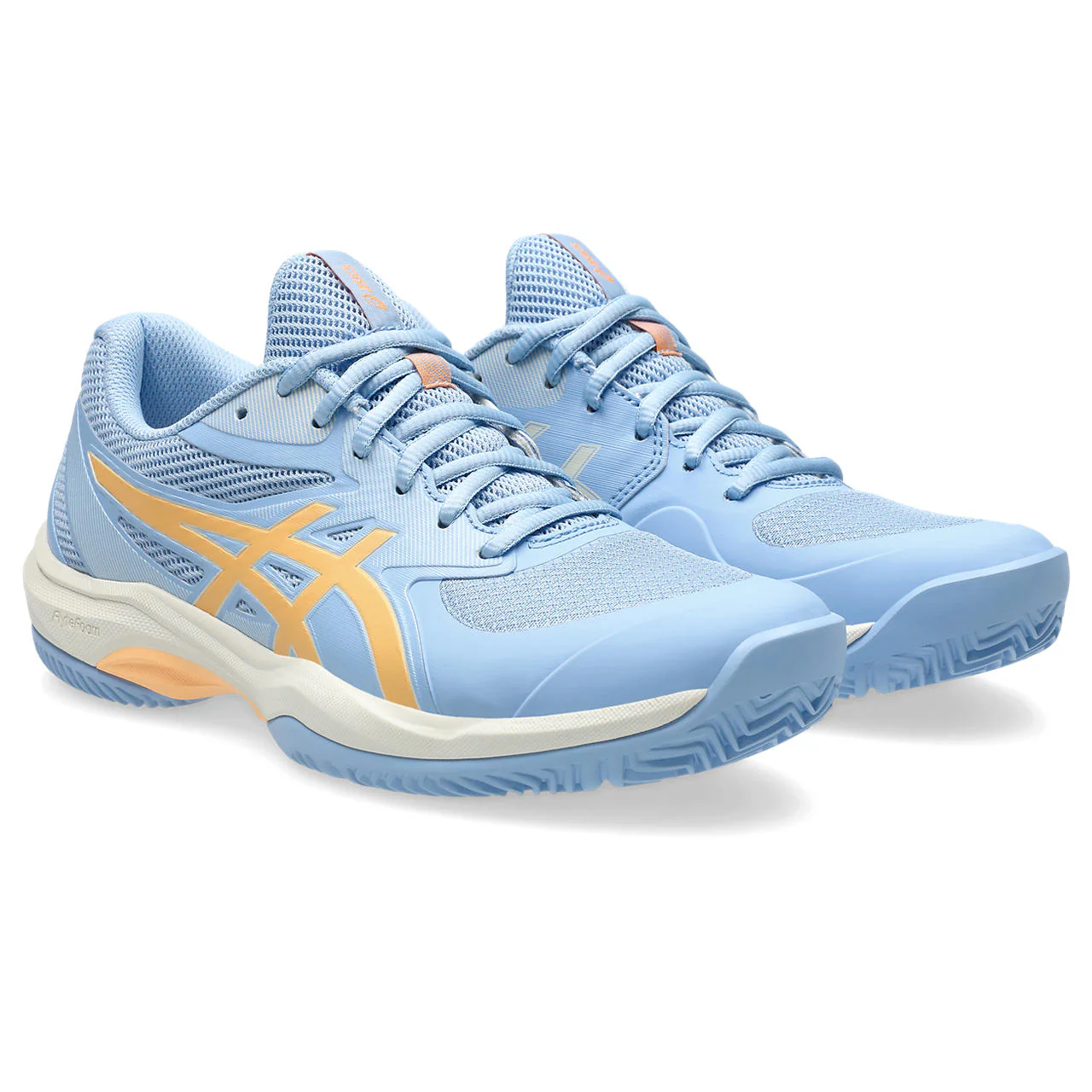 Asics Padelschoen Game FF Padel Dames Blauw Oranje - Image 4