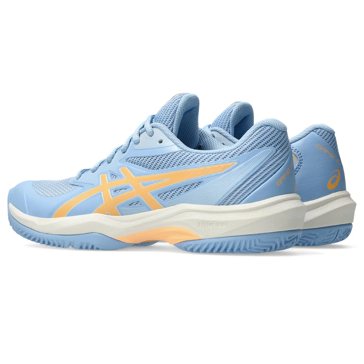 Asics Padelschoen Game FF Padel Dames Blauw Oranje - Image 5