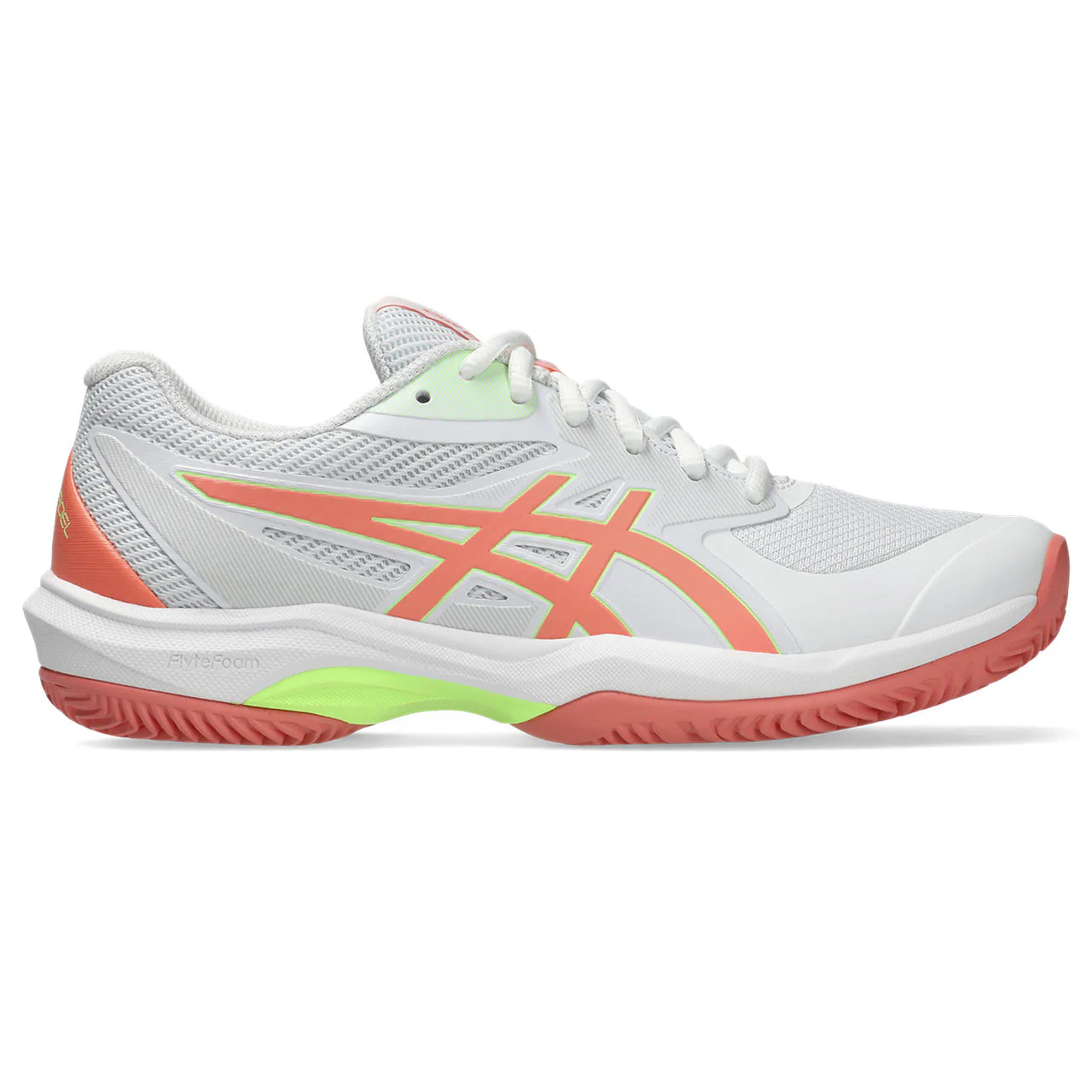 Asics Padelschoen Game FF Padel Dames Wit Oranje
