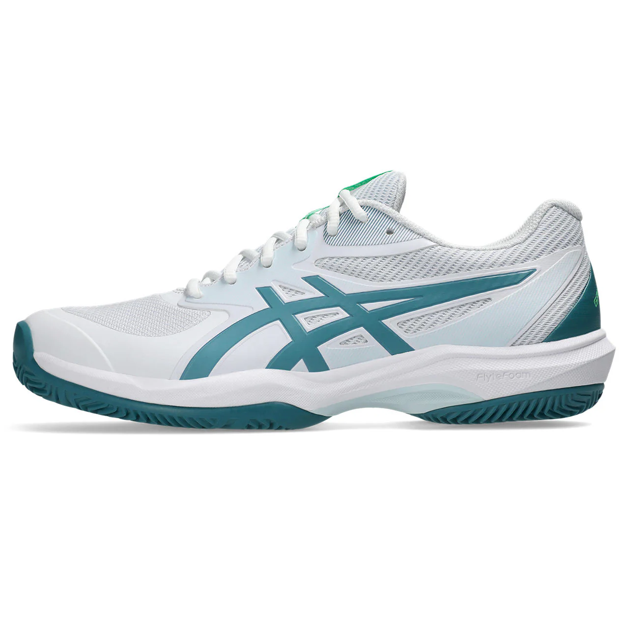 Asics Padelschoen Game FF Padel Heren Wit Groen - Image 2