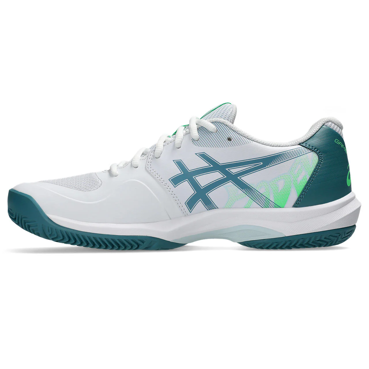 Asics Padelschoen Game FF Padel Heren Wit Groen - Image 3