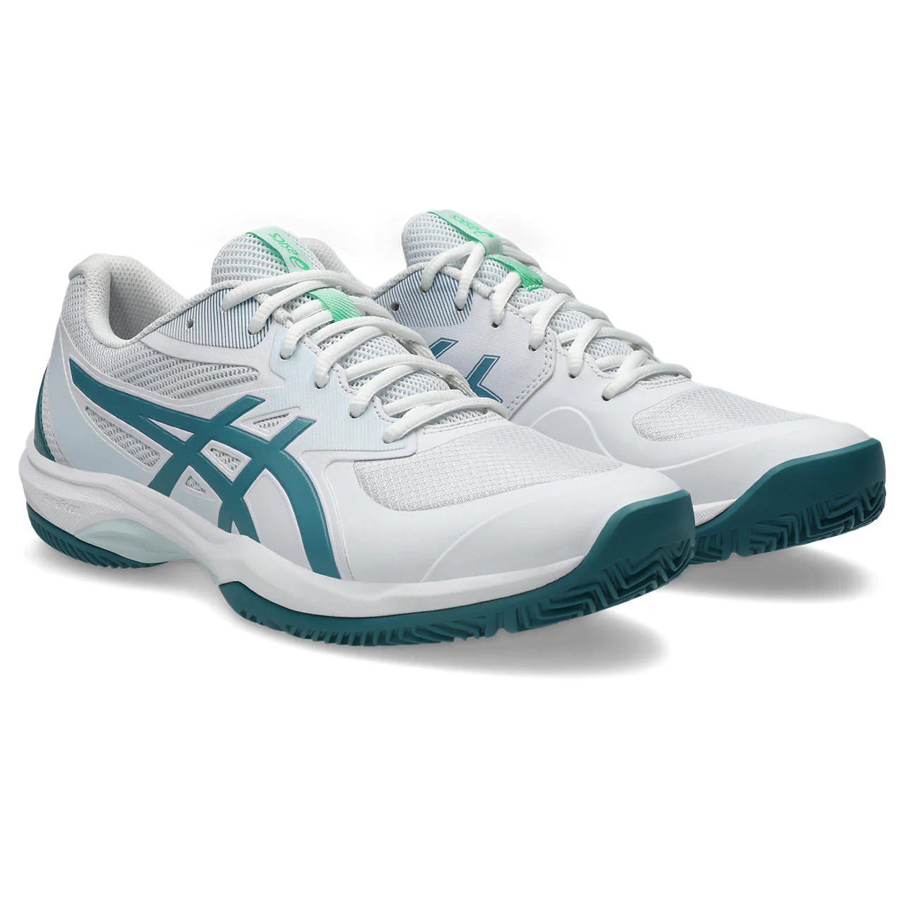 Asics Padelschoen Game FF Padel Heren Wit Groen - Image 4