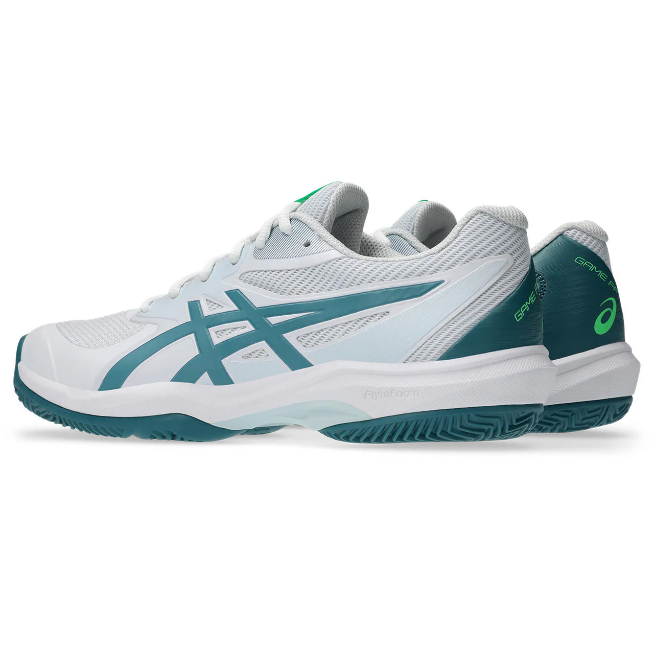 Asics Padelschoen Game FF Padel Heren Wit Groen - Image 6