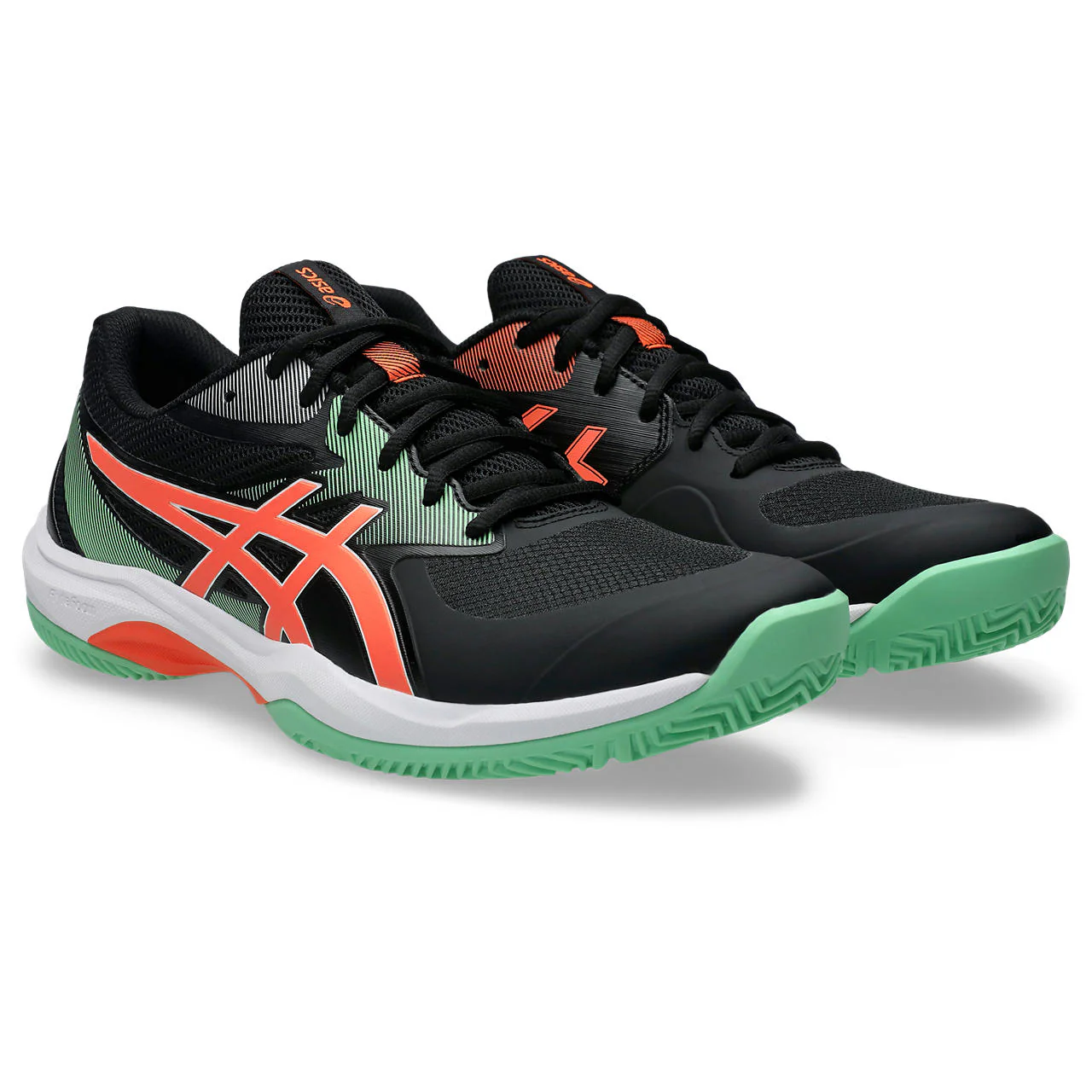 Asics Padelschoen Game FF Padel Heren Zwart Groen Oranje - Image 4