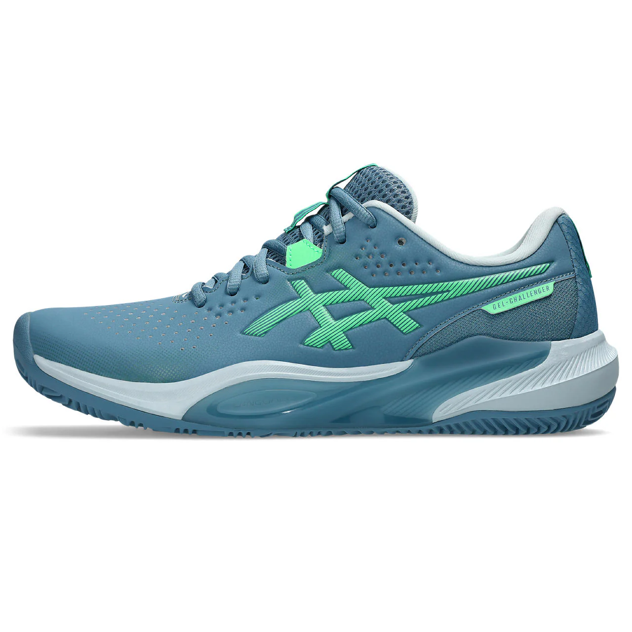 Asics Padelschoen Gel Challenger 15 Heren Blauw Groen - Image 2