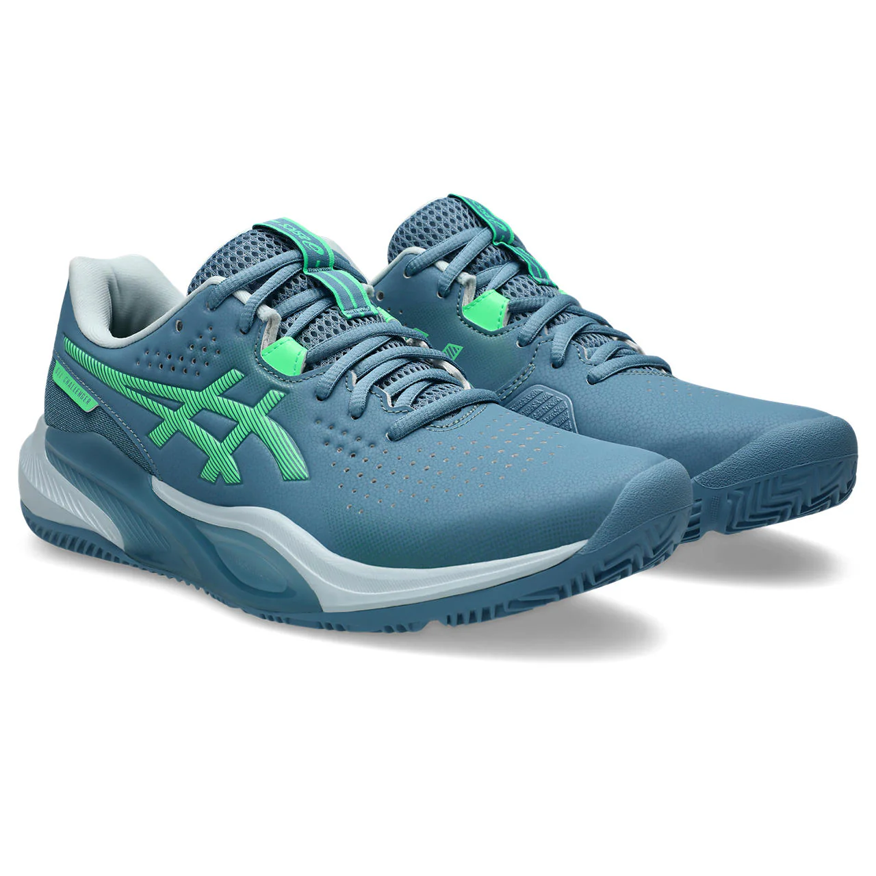 Asics Padelschoen Gel Challenger 15 Heren Blauw Groen - Image 4