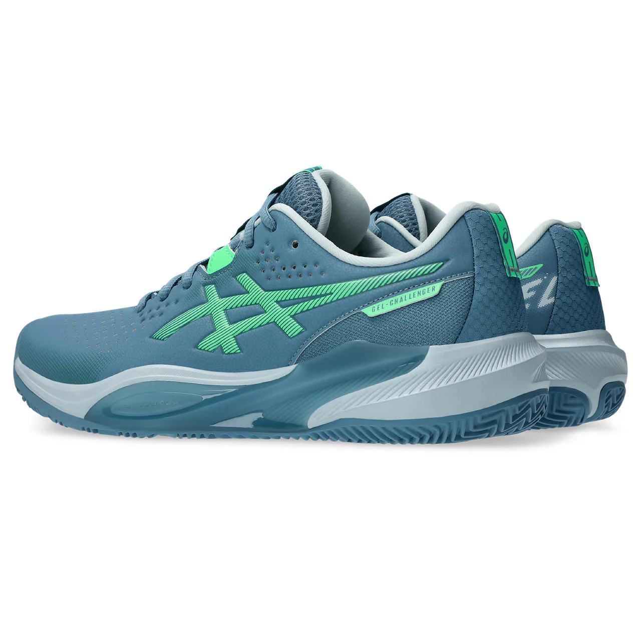 Asics Padelschoen Gel Challenger 15 Heren Blauw Groen - Image 6