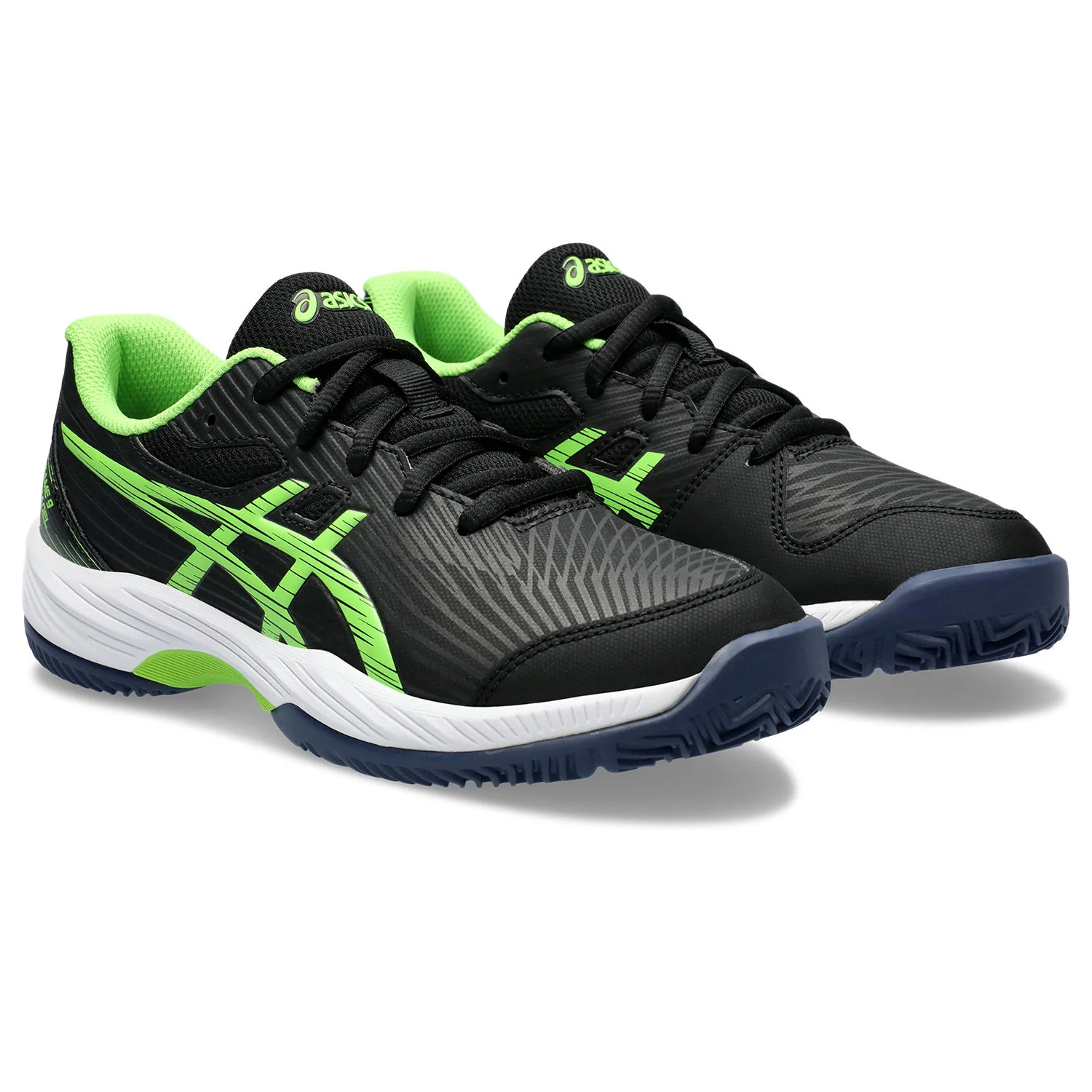 Asics Padelschoen Gel Game 9 GS Junior Zwart Lime - Image 3