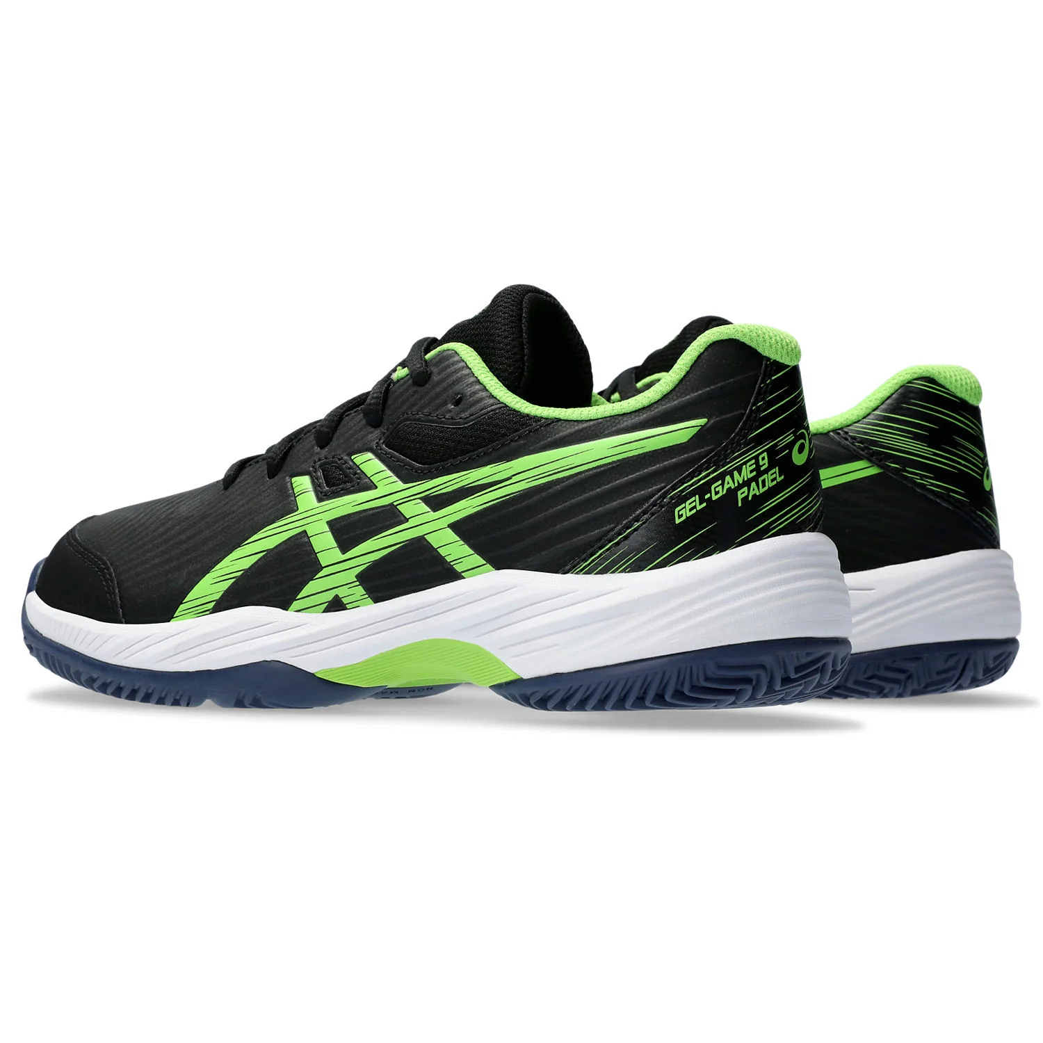 Asics Padelschoen Gel Game 9 GS Junior Zwart Lime - Image 4