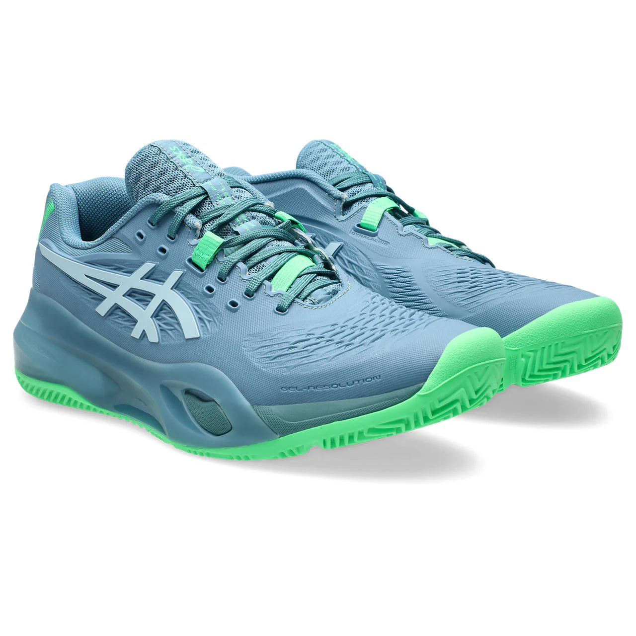 Asics Padelschoen Gel Resolution X Padel Heren Blauw Grijs - Image 4