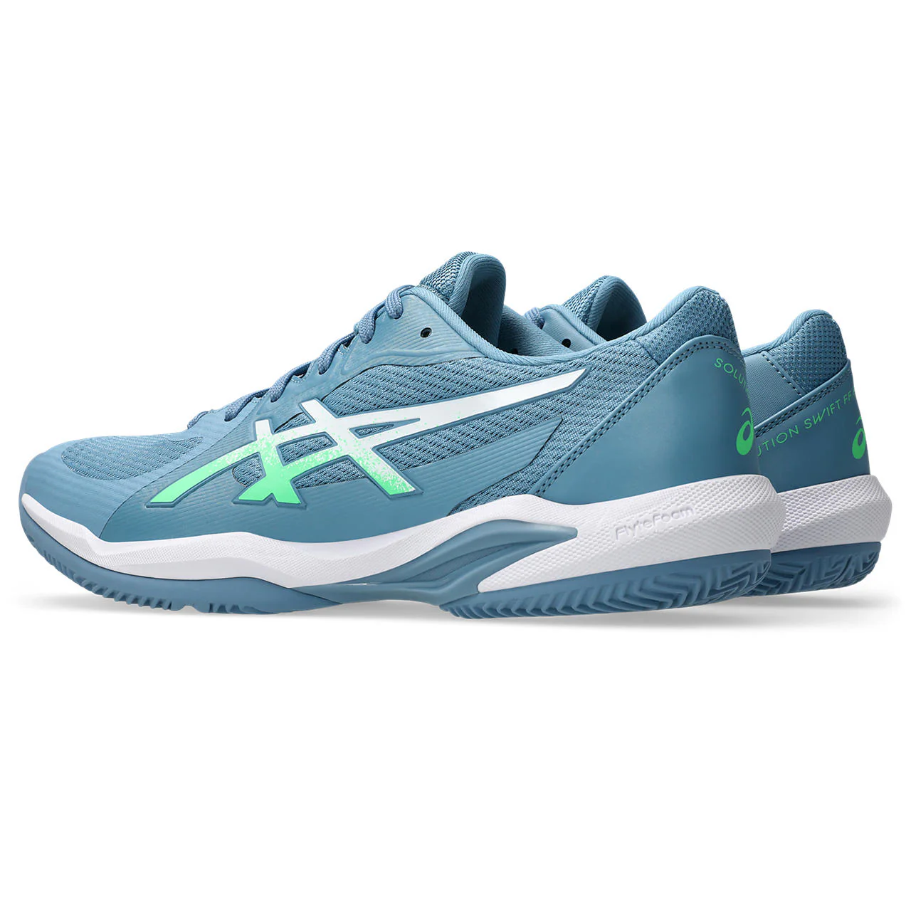 Asics Padelschoen Solution Swift FF 2 Padel Heren Blauw Groen - Image 5