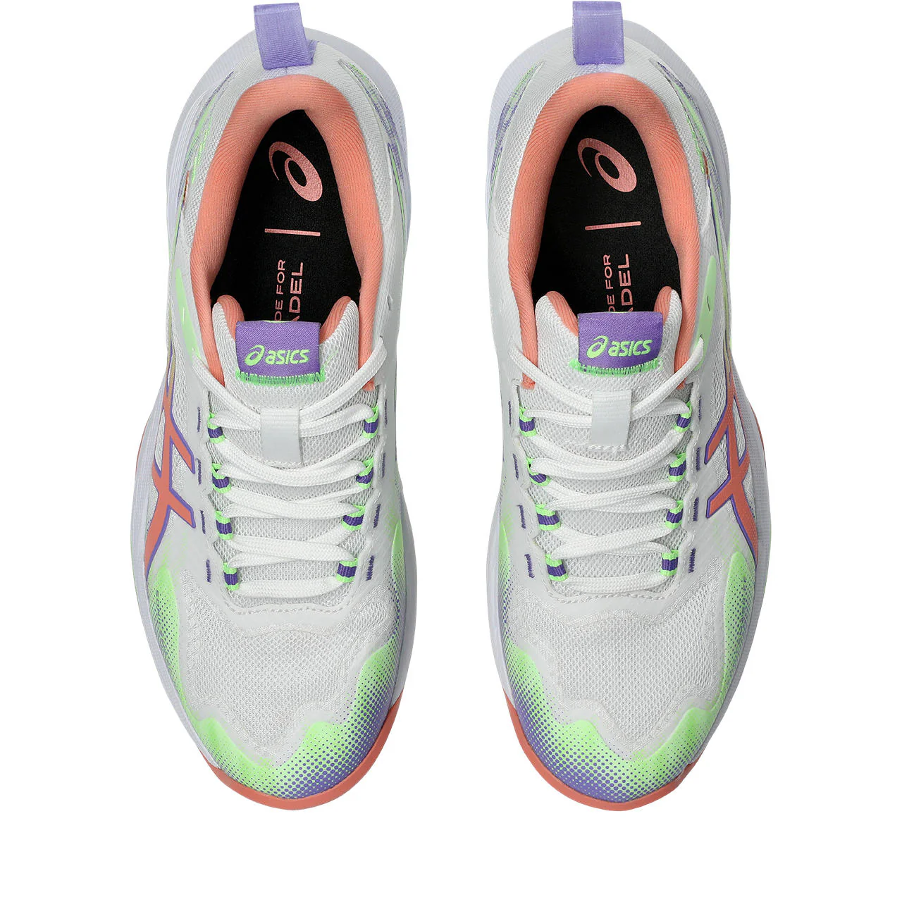 Asics Padelschoen Sonicsmash FF Dames Wit Paars Oranje - Image 7