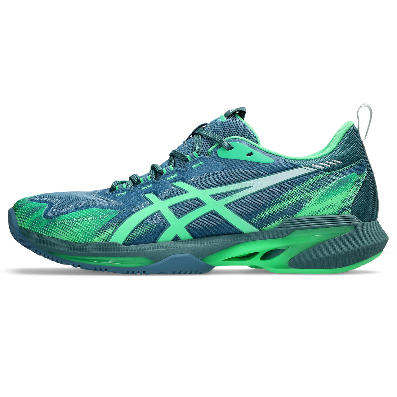 Asics Padelschoen Sonicsmash FF Heren Blauw Groen - Image 2
