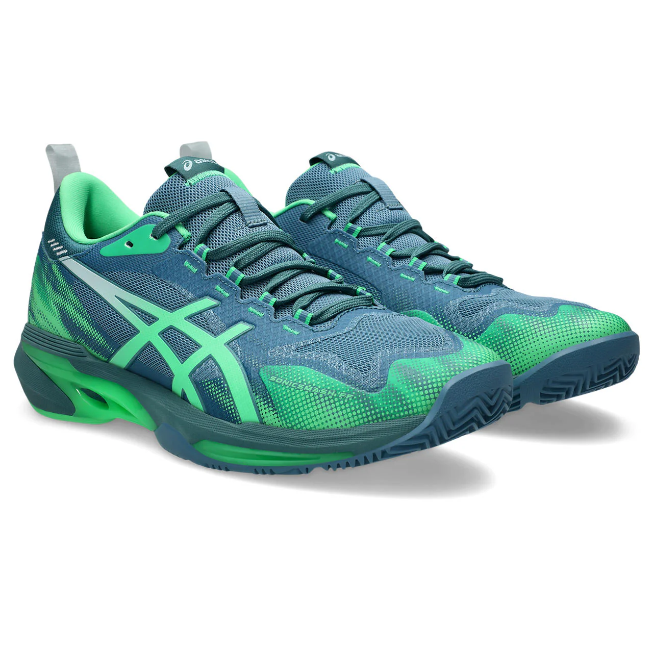 Asics Padelschoen Sonicsmash FF Heren Blauw Groen - Image 3