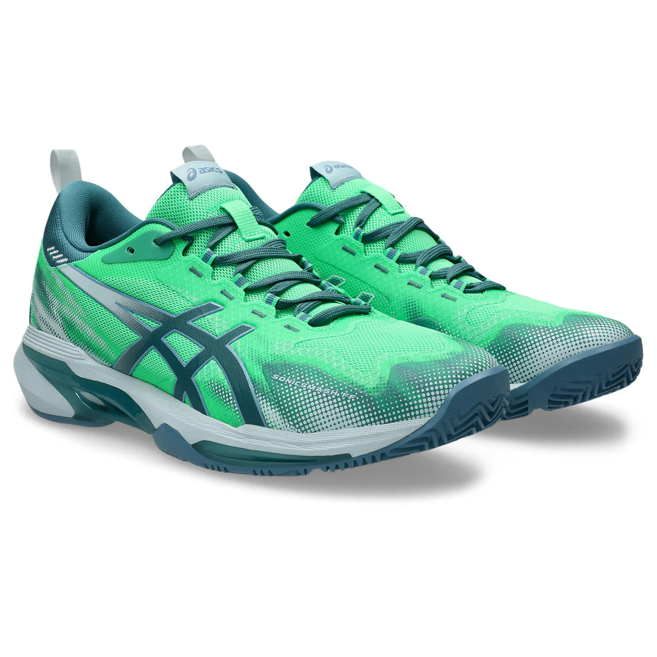 Asics Padelschoen Sonicsmash FF Heren Groen Blauw - Image 3
