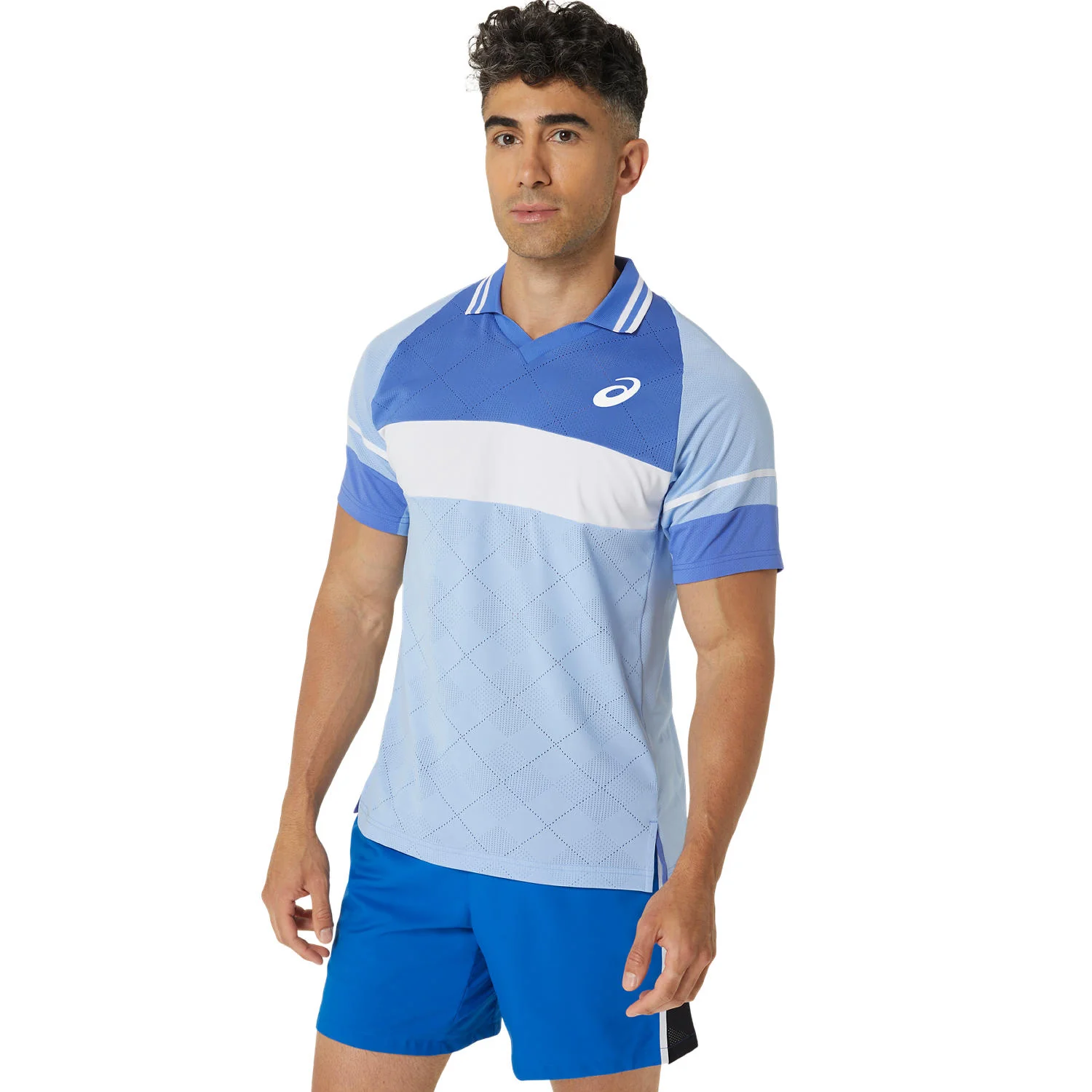 Asics Polo Shirt Match Actibreeze Heren Blauw - Image 3