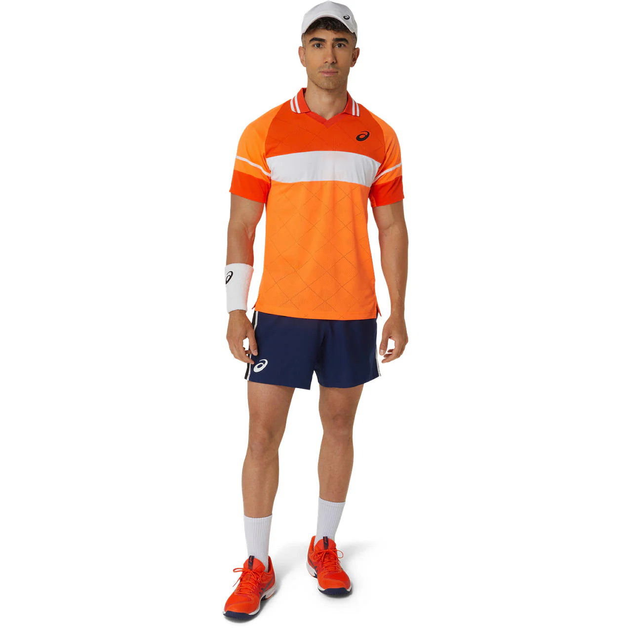 Asics Polo Shirt Match Actibreeze Heren Koi Oranje - Image 7