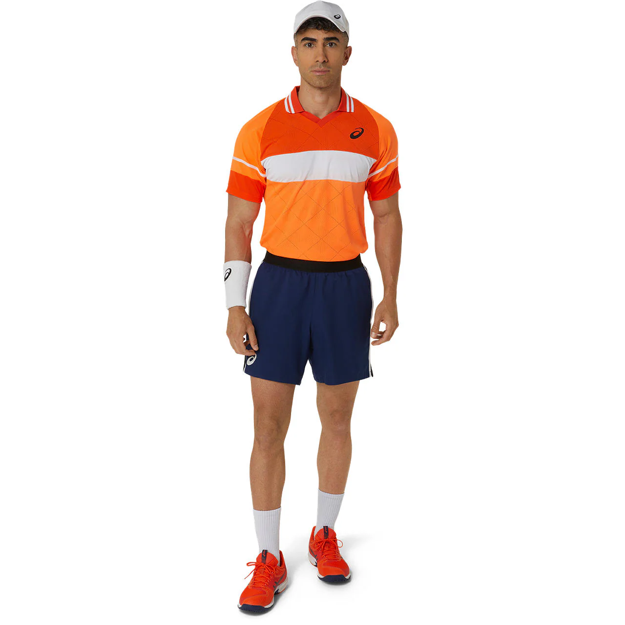 Asics Polo Shirt Match Actibreeze Heren Koi Oranje - Image 8