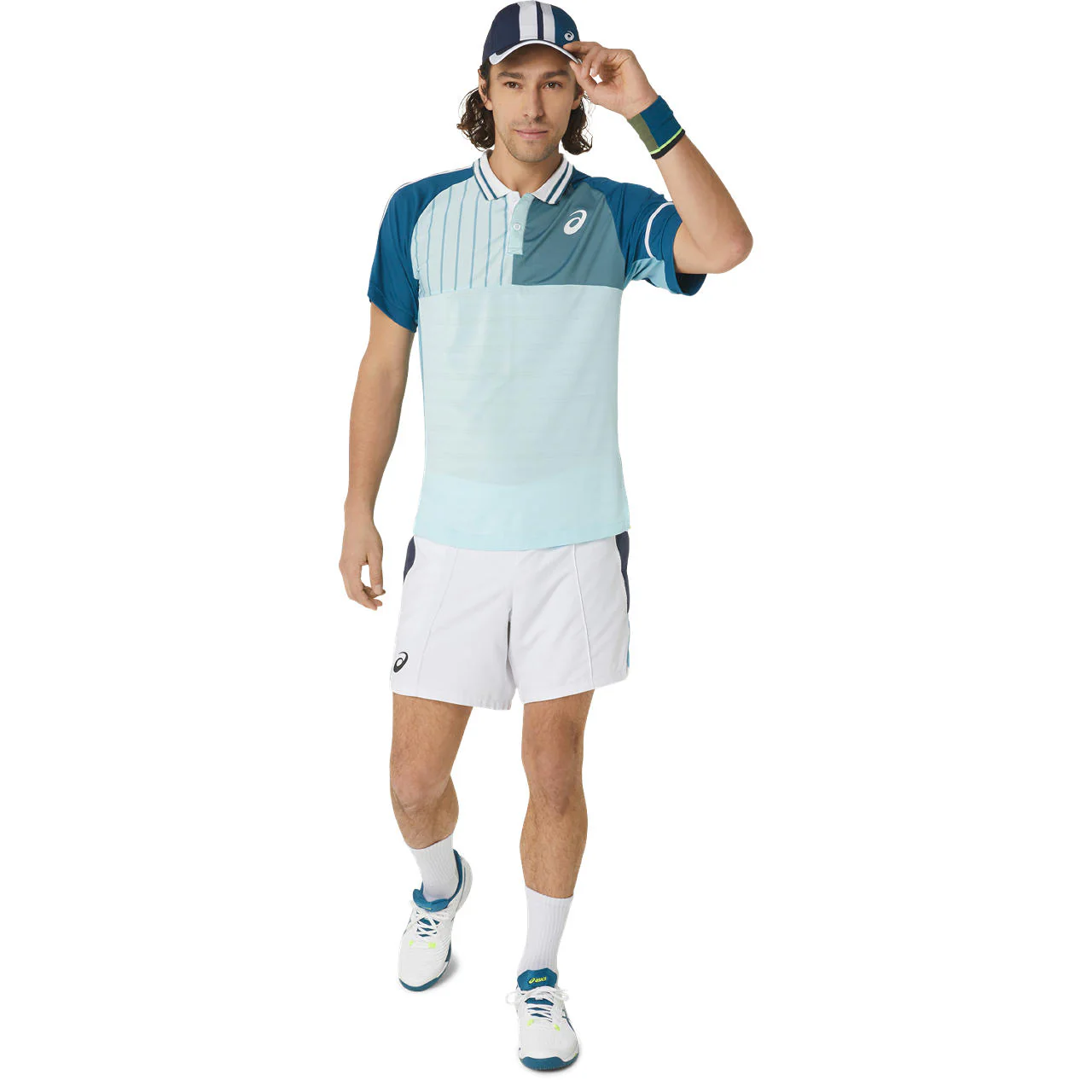 Asics Polo Shirt Match Heren Lichtblauw - Image 6