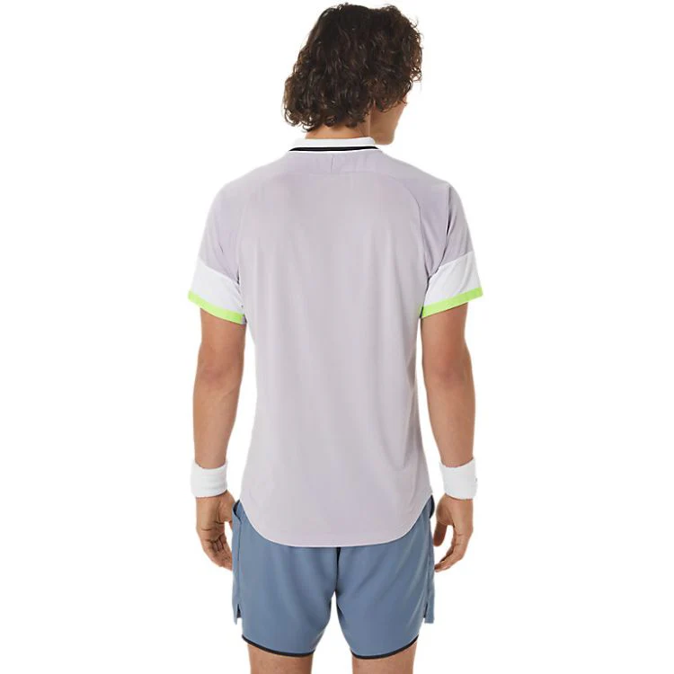 Asics Polo Shirt Match Heren Violet - Image 4