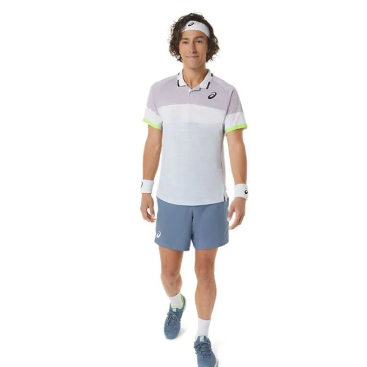 Asics Polo Shirt Match Heren Violet - Image 5