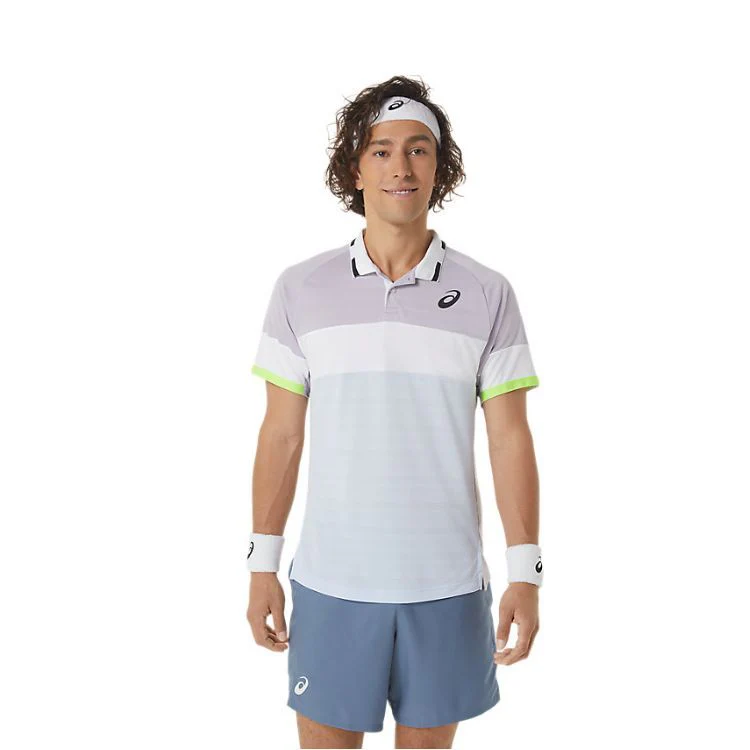Asics Polo Shirt Match Heren Violet - Image 6