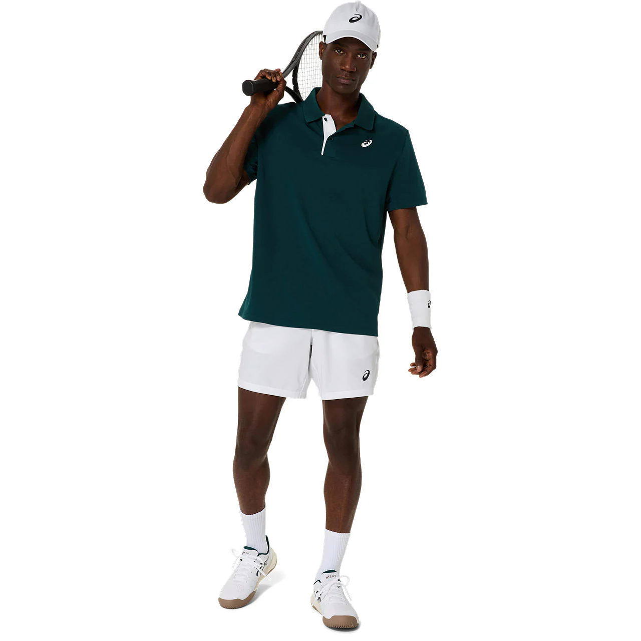 Asics Poloshirt Court Heren Groen - Image 4